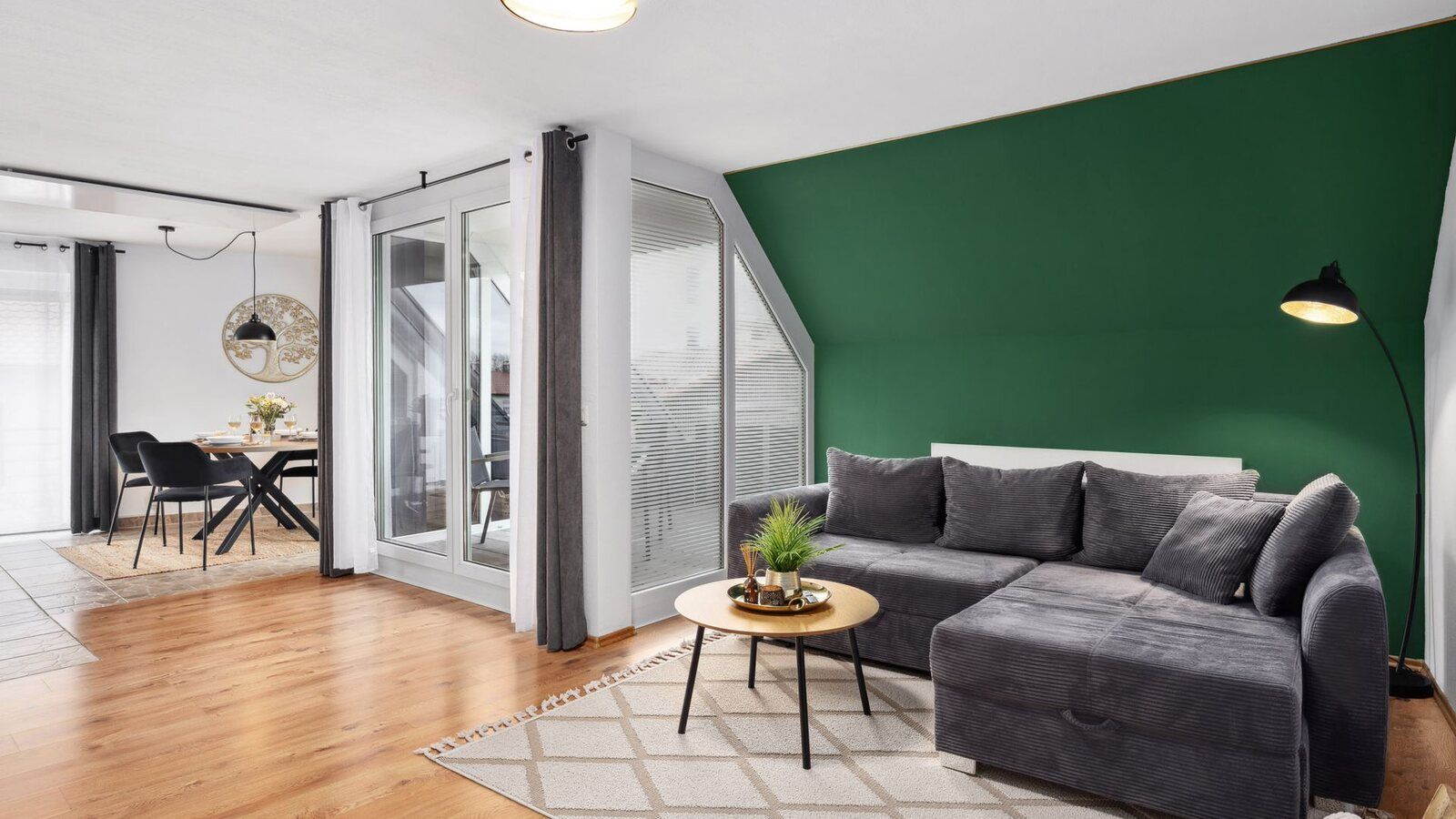 Wohnbereich eines Haven Hosting Apartments in Laupheim
